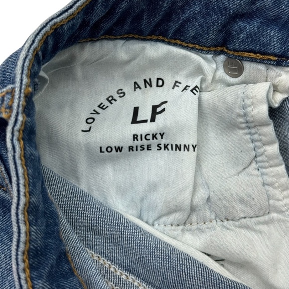 Lovers And Friends Ricky Low Rise Distressed Skinny Jeans Size 27 - Picture 11 of 16